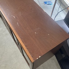 サ2601-217 ローボード テレビ台 ワイド キズ汚れ多数の画像