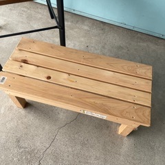 すのこ　踏台幅60ｃｍ　高さ21ｃｍ　木最台座ダイニングチェアの画像