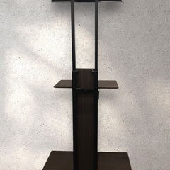 テレビスタンド キャスター付き ブラウン 棚板有り 1A※商談中
の画像