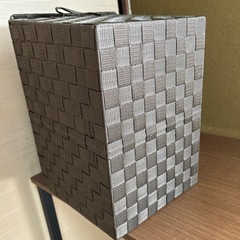 蓋付きカラーバスケット カーキの画像