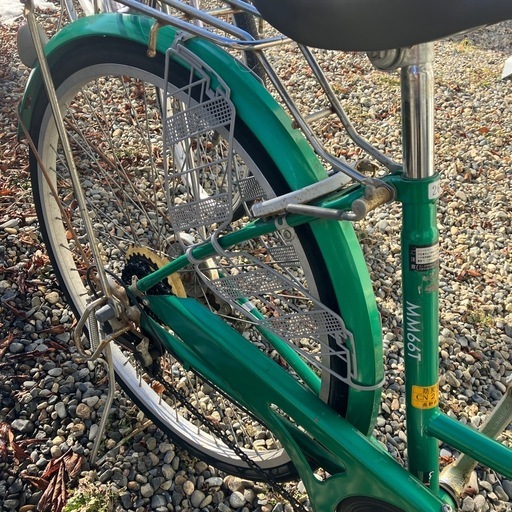 ②中古自転車ママチャリ　緑
