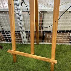 【リサイクルストアスターズ城西店】 【中古品】木製イーゼル　絵画制作　案内表示　ウェルカムボードの画像