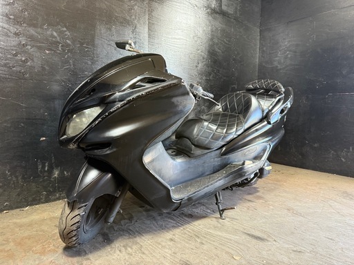 ★支払総額5.2万円★激安バイク続々入荷中！ とにかく安い！！ ヤマハ マジェスティC マッド SG03J 社外マフラー！ リアスポイラー！ エアロパーツ！ フェンダーレス！ バックレスト！ アルミステップ！ 社外ハンドル！