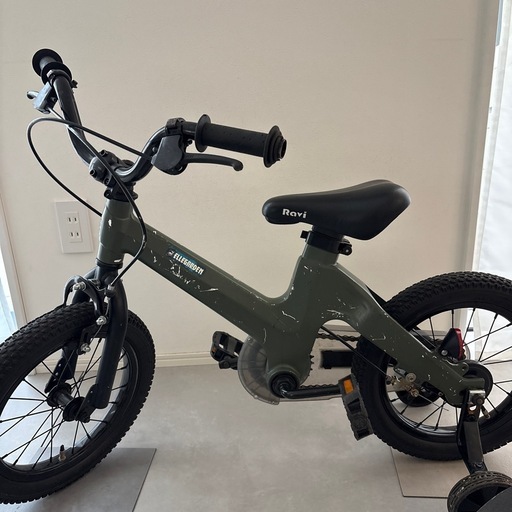 子供用自転車 RAVI 人気 14インチ アーミーカラー