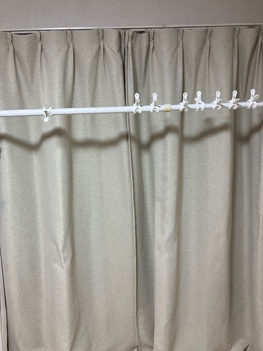 【お話中】無印良品　防炎・遮光カーテンセット④ 200cm ベージュ