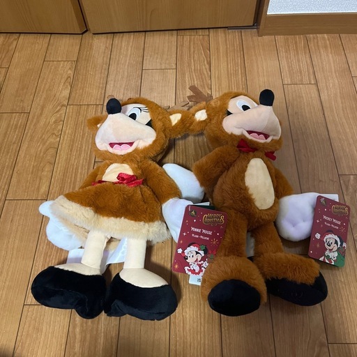 ミッキー ミニー ぬいぐるみ クリスマス2025 トナカイ ディズニーストア 超プレミア