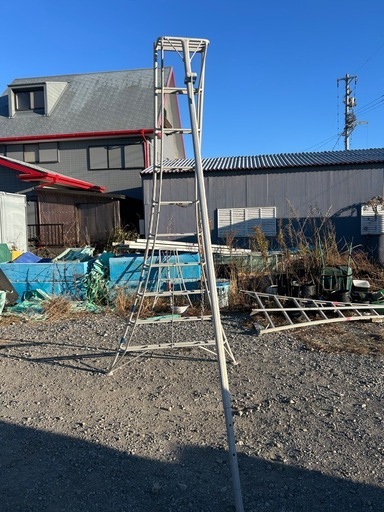 アルミ三脚　約310センチ　庭　園芸