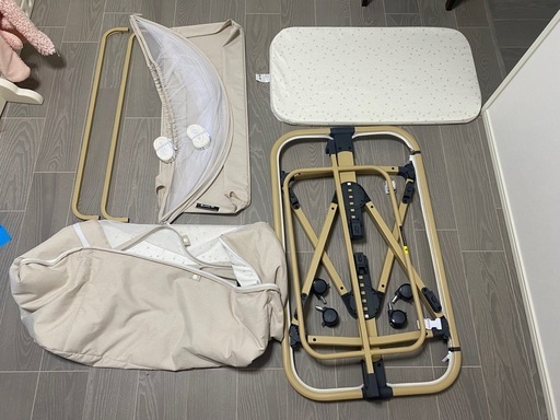 HZDMJ ベビーベッド ベージュ 星柄 HZDMJ ベビーベッド ベージュ 星柄 最も安い