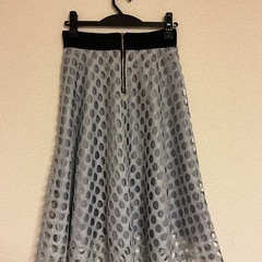 スカート　ロング　パールシルバーグレーの画像