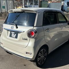 ダイハツ　キャスト　ターボモデル　純正メモリーナビ　前席シートヒーター　ホワイトレザー　車検整備２年付き！　ETC　　　の画像