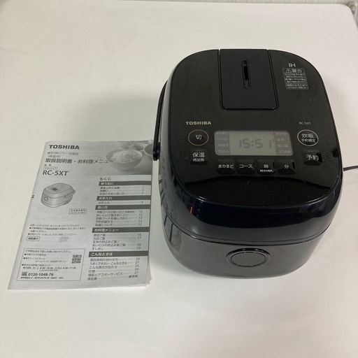 東芝 炊飯器 RC-5XT 3合だき 2023年製