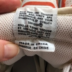 NIKE　ナイキ　ハイカットスニーカー　オレンジ＆ブルー　27.5ｃｍ　の画像