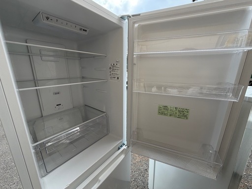 2023年製 SHARP 230L冷蔵庫 SJ-BD23K-W プラズマクラスター ボトムフリーザー