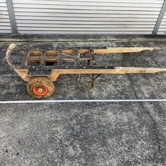 2輪デッチ！石材　建築　運搬車に使用していました。の画像