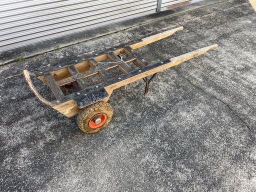 2輪デッチ！石材　建築　運搬車に使用していました。