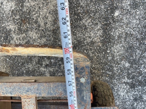 2輪デッチ！石材　建築　運搬車に使用していました。