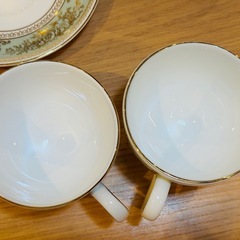 A8010【ウエッジウッド】 コロンビア セージグリーン リー 2客 新旧刻印の画像