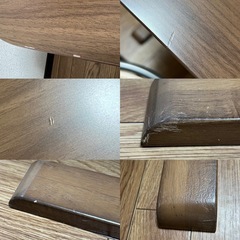 ダイニングテーブル　2人用　ダークブラウン　椅子はおまけの画像