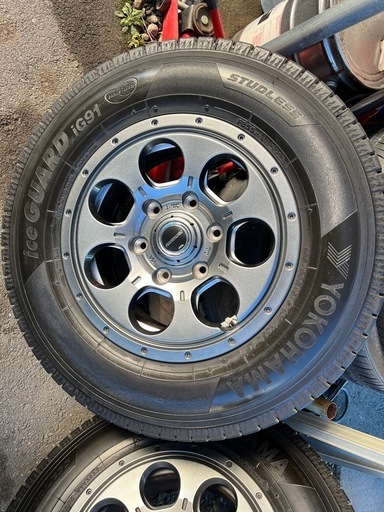 195/80R15 107/105L LT  アルミタイヤ４本セット　ハイエースなど　ヨコハマタイヤ　アイスガード　
