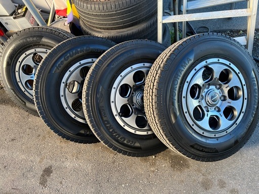 195/80R15 107/105L LT  アルミタイヤ４本セット　ハイエースなど　ヨコハマタイヤ　アイスガード　
