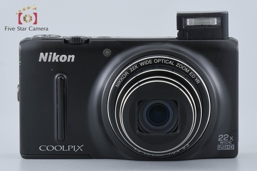 【中古】Nikon ニコン COOLPIX S9500 マットブラック コンパクトデジタルカメラ 元箱付き