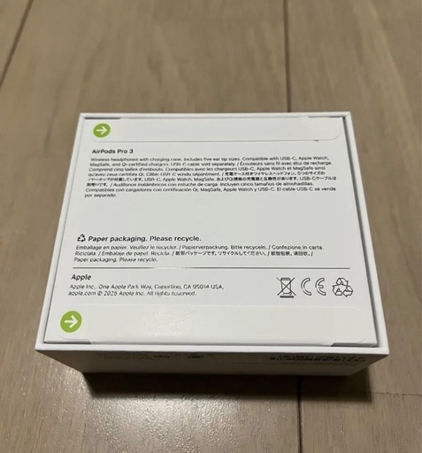 新品未使用・未開封 AirPods Pro 3｜2026/1/4購入｜保証あり・即発送 最安値