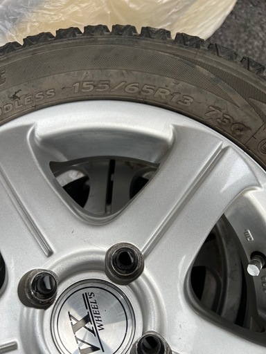 155/65R13,2009年,アルミホイル4本セット