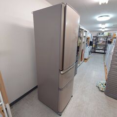 【リサイクルサービス八光】2016年製　三菱 3ドア冷蔵庫 370L｜シャンパンピンク｜MR-C37Z｜の画像