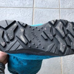 (試着のみ)ワークマン　スノーブーツ青　サイズＬ の画像