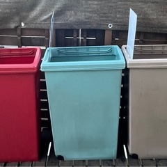 3カラープラカード付きゴミ箱ダストボックス3個セット　　UESD品 　③の画像