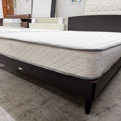 【愛品館 江戸川店 】 シンプルフレーム ワイドダブルベッド ASLEEP（アスリープ）の画像