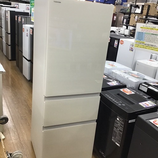 #A-24【ご来店頂ける方限定】TOSHIBAの3ドア冷凍冷蔵庫です