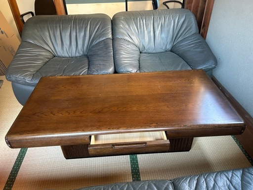 カリモク応接セット (エンドウ) 岳南富士岡のオフィス用家具《応接