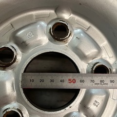 14インチ5.5J +48 PCD114.3 5穴　スチールホイール　鉄チン　スタッドレスの画像