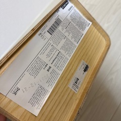 【受け渡し先決定】定価1999円 IKEAの木製ゴミ箱 イケア ごみ箱の画像