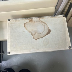 2人掛け　ボックスソファー　ホワイト アイボリー　の画像