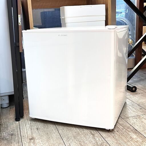 1ドア冷蔵庫 46L 小型 セカンド冷蔵庫 製氷室付き ノジマ ELSONIC EJ-R461W 2022年製 ホワイト 白 右開き ★買取帝国 志木店