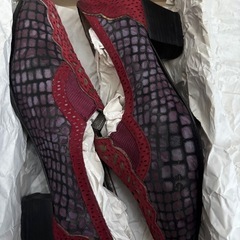 ★【Weeks PRODUCED IN U.K.ブランドのレ－スメッシュポインテッドパンプス】★ビンテージ★美品★の画像