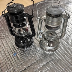 ミニランタン 19cm 2個セット キャンプ インテリア 防災用 ランプ オイルランタン2個の画像