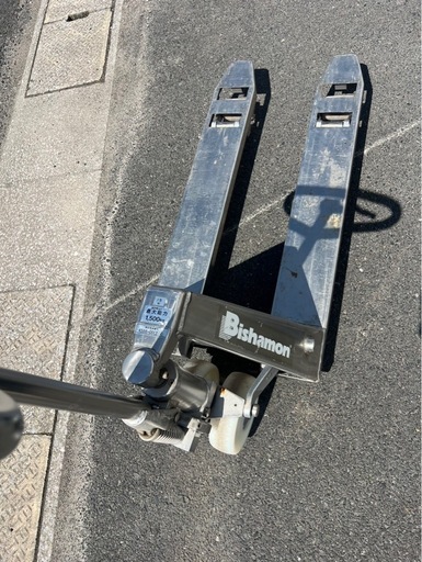 Bishamon ビシャモン オールステンレス ハンドリフト 1.5t 動作良好 引取限定