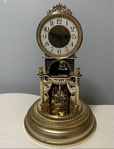シチズン　クオーツ　置き時計　振り子　ジョイア　金色メタリック色　新品未使用 日本製 CITIZEN シチズン QUARTZ クォーツ 置き時計 ゴールド 振り子