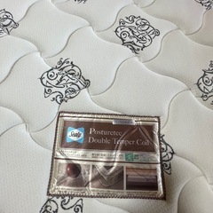 (GO-2041) ダブルベッドフレーム　ベッドマットレス付きの画像