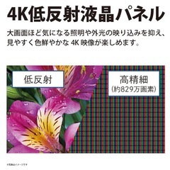 シャープ SHARP 4K液晶テレビ 4T-C50DL1 2021年製 50V型
の画像