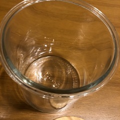 蓋付き収納ガラス瓶　2セットの画像