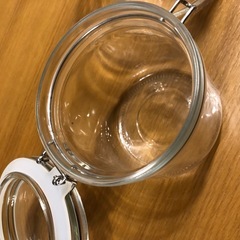 蓋付き収納ガラス瓶　2セットの画像