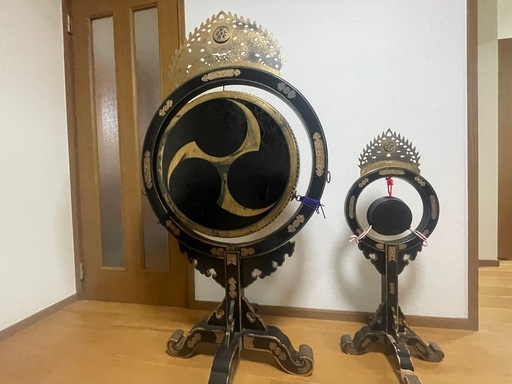 本日限定！天理教 おつとめ 太鼓 鉦鼓 神具 楽太鼓 釣太鼓 雅楽 すりがね撥 太鼓撥 