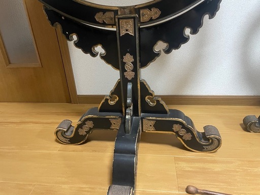 本日限定！天理教 おつとめ 太鼓 鉦鼓 神具 楽太鼓 釣太鼓 雅楽 すりがね撥 太鼓撥 