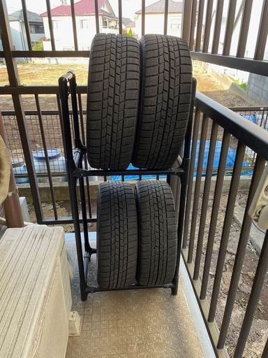 スタッドレスタイヤ(2019年製) グッドイヤー ICE NAVI 215/45R17 アルミホイル付き