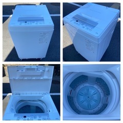 【受付終了】【23区近隣配送設置無料 】 T678 超極美品 2024年製 全自動洗濯機 4.5kg ホワイト  の画像