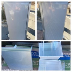 【受付終了】【23区近隣配送設置無料 】 S563 美品 SHARP 137L 冷蔵庫 シルバー どっちもドア  の画像